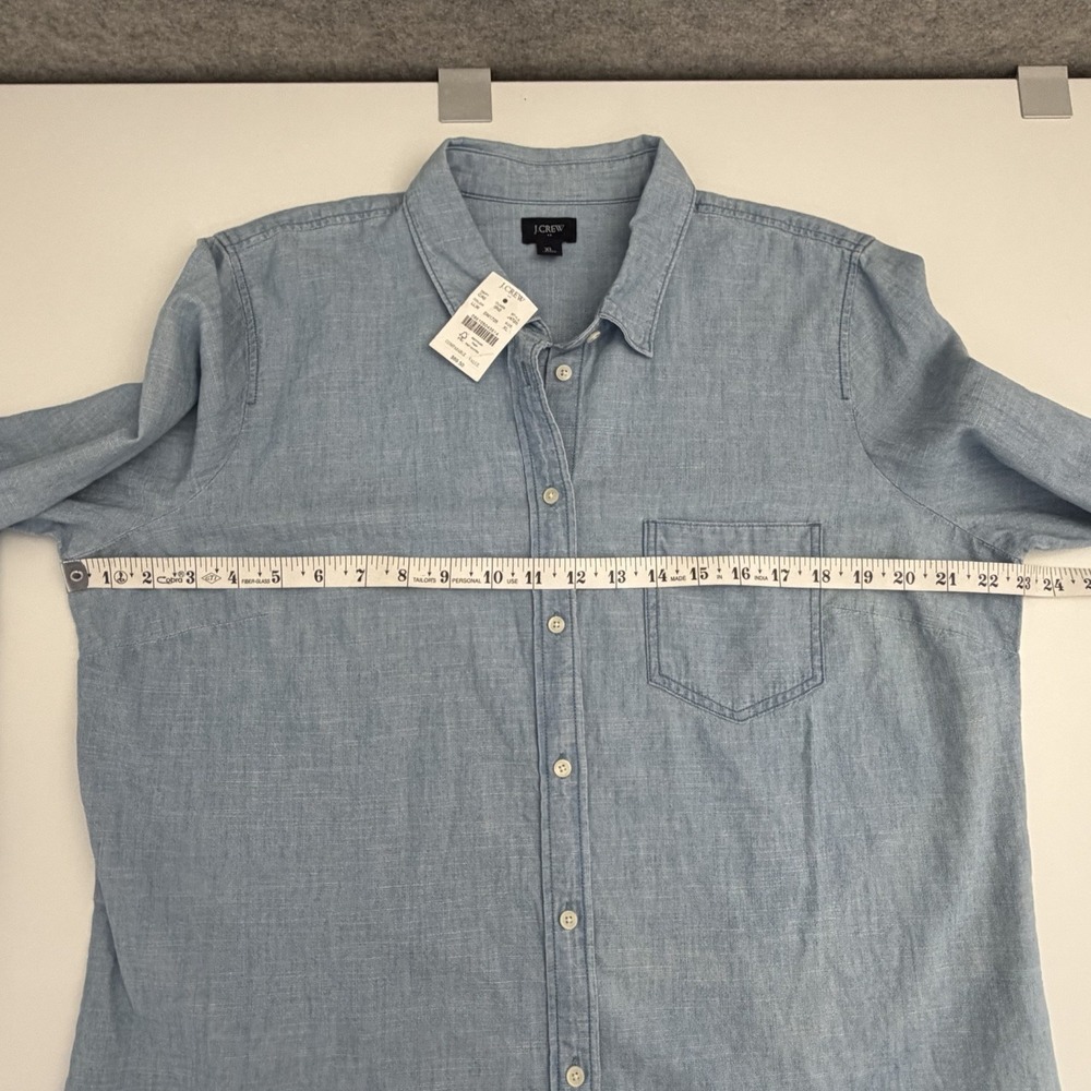 J.Crew Large Chambray Shirt XL Signature Fit Lovers Lane Wash Long Sleeve NWT - Picture 5 of 12